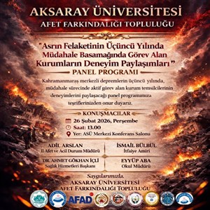 Asrın Felaketinin Üçüncü Yılında Müdahale Basamağında Görev Alan Kurumların Deneyim Paylaşımları