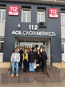 26.12.2025 Tarihli Acil Yardım ve Afet Yönetimi Bölümü Öğrencilerinin Aksaray 112 Acil Çağrı Merkezi Ziyareti