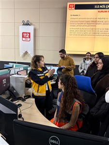 26.12.2025 Tarihli Acil Yardım ve Afet Yönetimi Bölümü Öğrencilerinin Aksaray 112 Acil Çağrı Merkezi Ziyareti