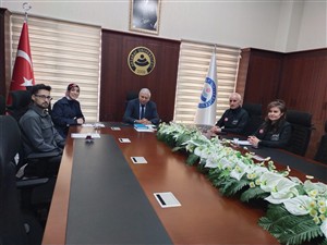 Fakültemiz Akademisyenleri Afet Risk Yönetimi Koordinasyon Birimi Toplantısına Katıldı. 