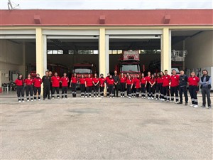 Afet ve Acil Durum Yönetimi Dersi Kapsamında Aksaray İtfaiyesi'ne Saha Ziyareti