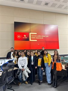 26.12.2025 Tarihli Acil Yardım ve Afet Yönetimi Bölümü Öğrencilerinin Aksaray 112 Acil Çağrı Merkezi Ziyareti