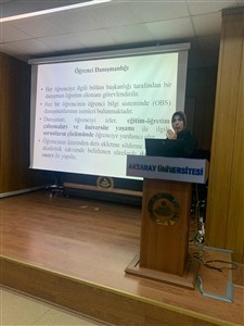Acil Yardım ve Afet Yönetimi Bölümü 1. Sınıf Öğrencilerine Yönelik Oryantasyon Eğitimi Gerçekleştirildi